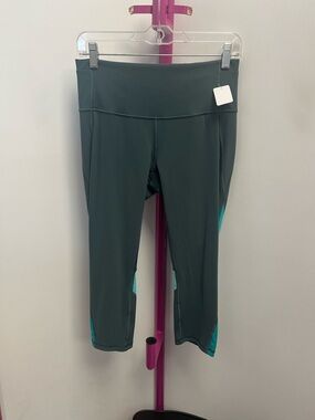 lululemon athletica sage green/blue workout leggings